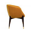 Chaise Dolly velours Jaune