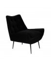 GLODIS - Black velvet armchair