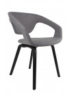 FLEXBACK - Chaise confortable tissu gris clair
