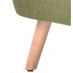 Pied fauteuil tissu vert