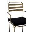 Arm chair in brass finition