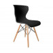 CAPITONE - Design-Stuhl mit Holzbeinen