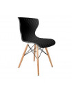 CAPITONE - Design-Stuhl mit Holzbeinen