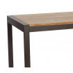 Table de bar industriel bois clair 120