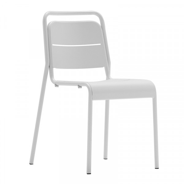 MALAGA - Chaise de terrasse blanche