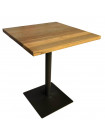 COFFEE - Tavolo quadrato in legno massiccio L60