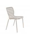VONDEL - Chaise de jardin en aluminium Argile