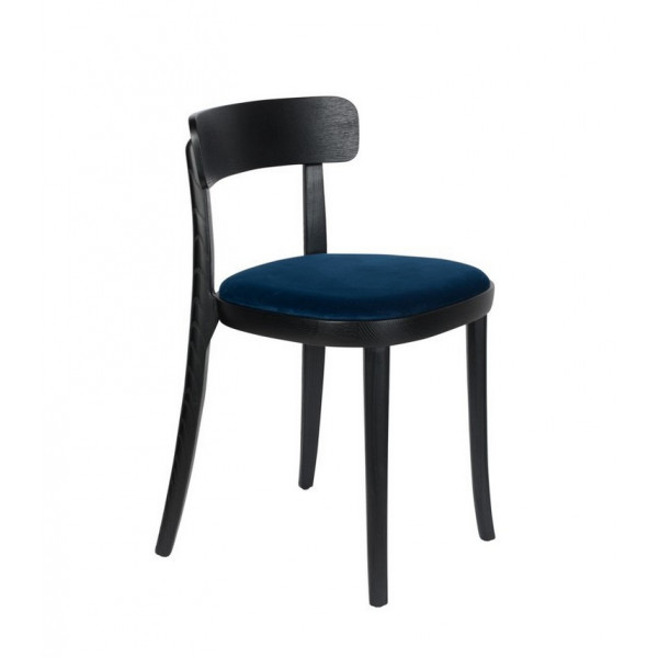 BRANDON - Chaise de repas bleu