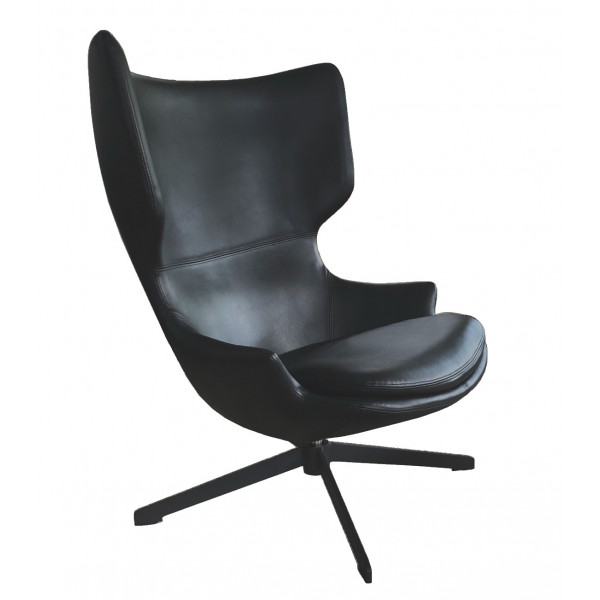 TORINI - Drehbarer Design-Sessel schwarz
