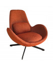 SPACE - Contemporary armchair in orange fabric