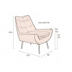 Fauteuil Glodis-dimensions