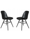 ALBERT kUIP - 2 Black Dining chairs
