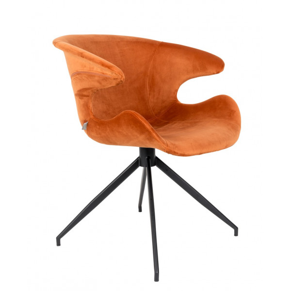 fauteuil repas design zuiver mia orange