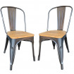 Nevada dining chair in clear wood