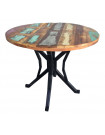 INDY - Round dining Table with colored top