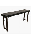 VINTAGE - Black side table in old wood