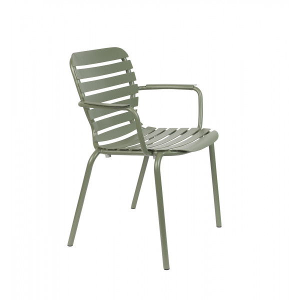 VONDEL - Green amrest chair