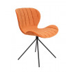 OMG - Design-Stuhl aus Samt, orange