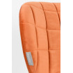 Orange Velvet chair OMG by Zuiver
