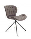 OMG - Grey velvet design chair