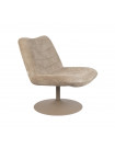 BUBBA - Zuiver Lounge chair in Beige velvet