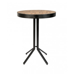Table haute en bois marron