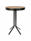 MAZE - Round Bar Table with brown wooden top L75