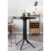 Bar table with recycled wooden top