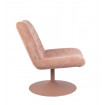 Bubba sillón de terciopelo rosa Zuiver