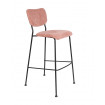 Pink Velvet bar chair by Zuiver 