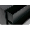 SILAS - Black TV cabinet L180