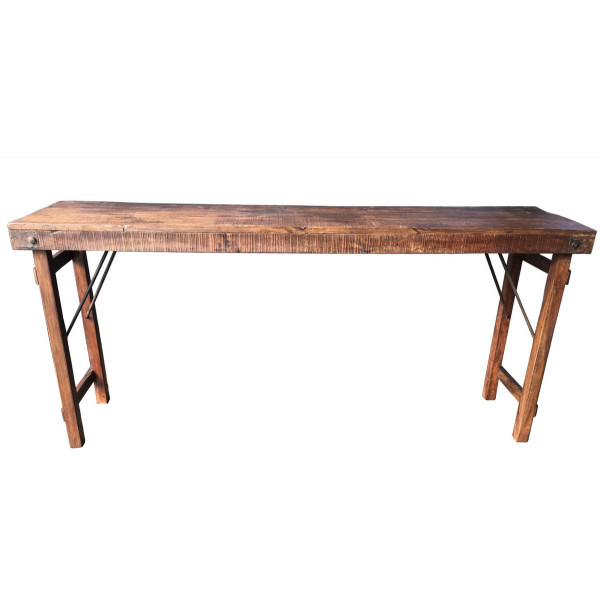 VINTAGE - Old wooden console table