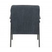 SALLY - Blue velvet arm chair