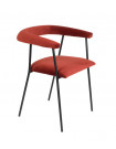 Haily - Red velvet dining chair