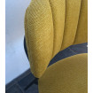 BELLAGIO - Chaises de repas - détail tissu jaune