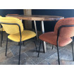 BELLAGIO - Chaises de repas - tissu jaune et orange