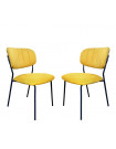 BELLAGIO - 2 yellow dining chairs