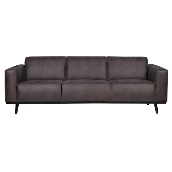 sofá de cuero gris oscuro 230