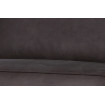 sofa aus recyceltem Leder dunkelgrau 230