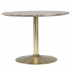 AURORA - Table de repas marbre D106 cm profil