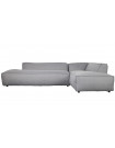 FAT FREDDY - Large light grey right corner comfortable Sofa