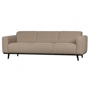 STATEMENT - Cream fabric 3 Seater Sofa
