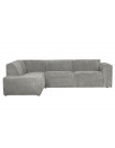 LUNA - Grey left Corner Sofa