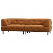 LLOYD - 4-Sitzer-Sofa in zimtfarbenem Velours L245 Profil