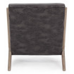 VINCE - Fauteuil Scandinave immitation cuir dos