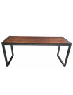 NEVADA - Dining table 180 cm in dark wood