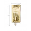 Brass plated wall lamp BRODY 