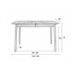 Table extensible S GLIMPS - dimensions