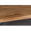 AKA - Table de repas bois et acier L180 zoom plateau