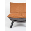 LAZY SACK - Cara de sillón de salón con aspecto de cuero marrón